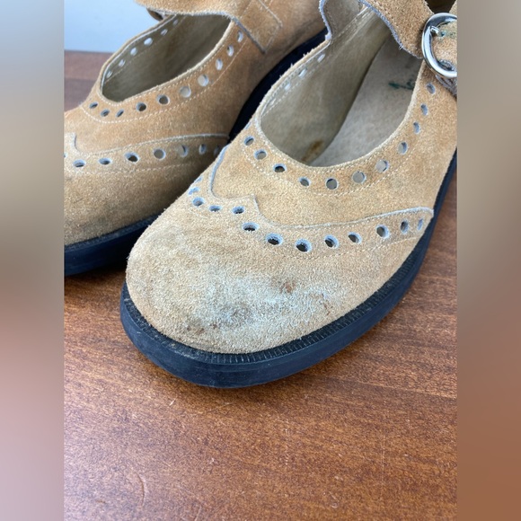 Mary Jane Brown Suede Heeled Shoes Women’s Size 8B Made Spain Spirit Of The 20s. - Picture 4 of 12